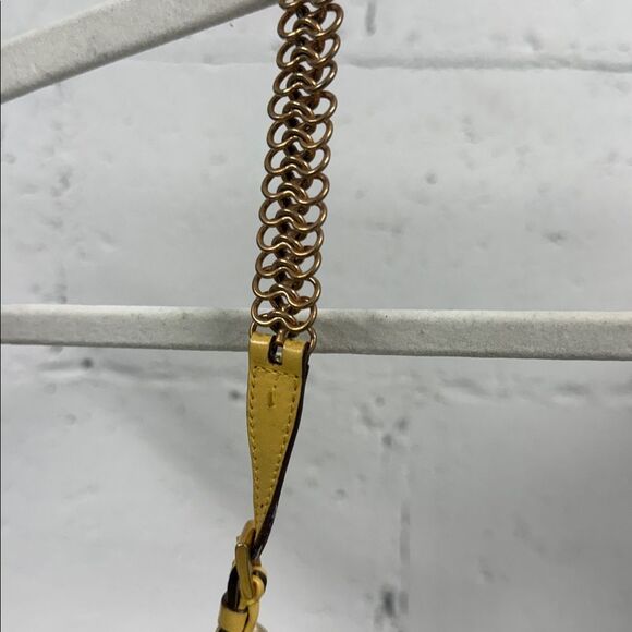 Prada Mustard Yellow Shoulder Bag with Chain Strap - Picture 4 of 5